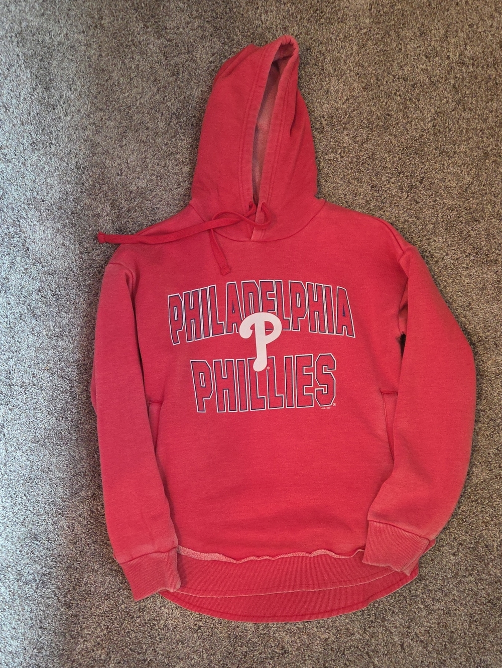 Gilly Hicks Red Philadelphia Phillies Hooded Sweatshirt